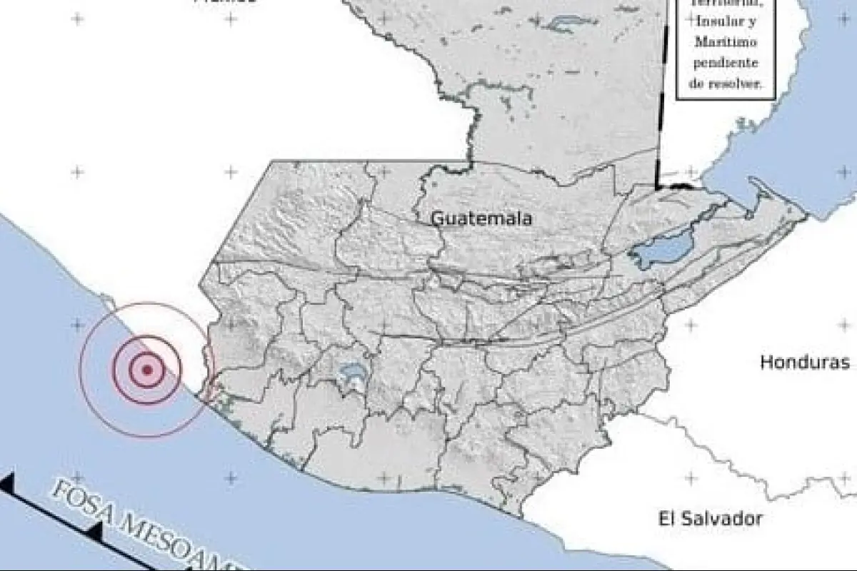 temblor en guatemala recorte de cerca, 