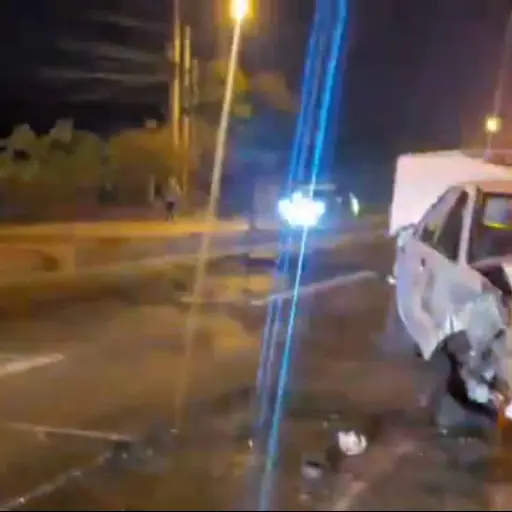 Taxi accidentado en ruta al Atlántico ,