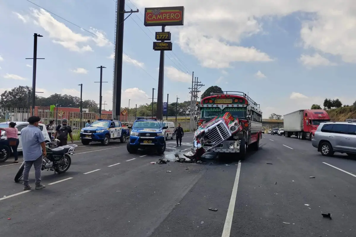 Siete heridos en accidente de tránsito, 