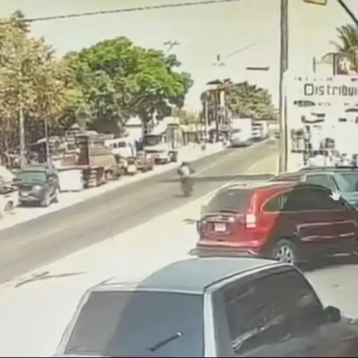 captura de pantalla del accidente mortal ,