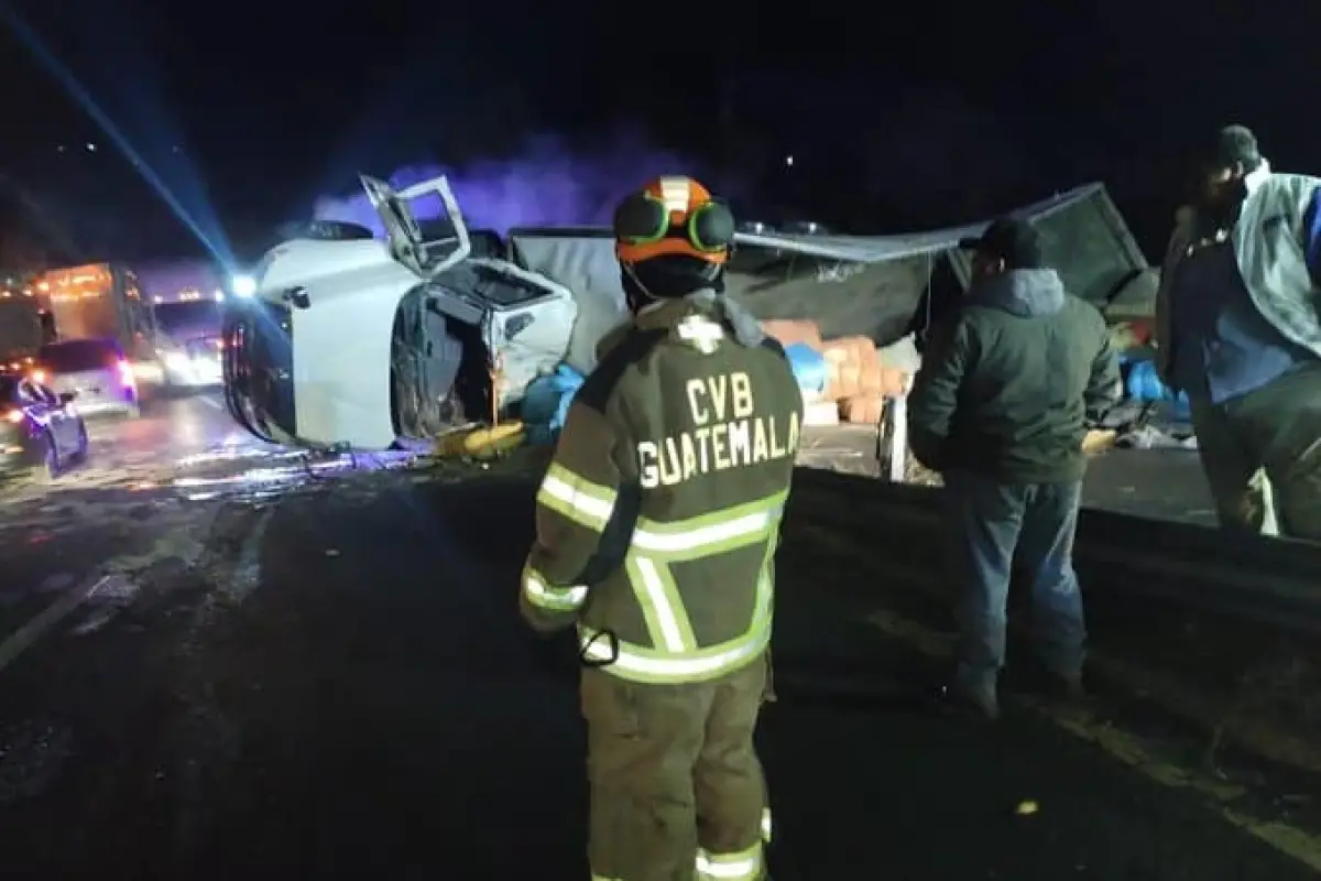 Accidente de tráiler en ruta Interamericana, 