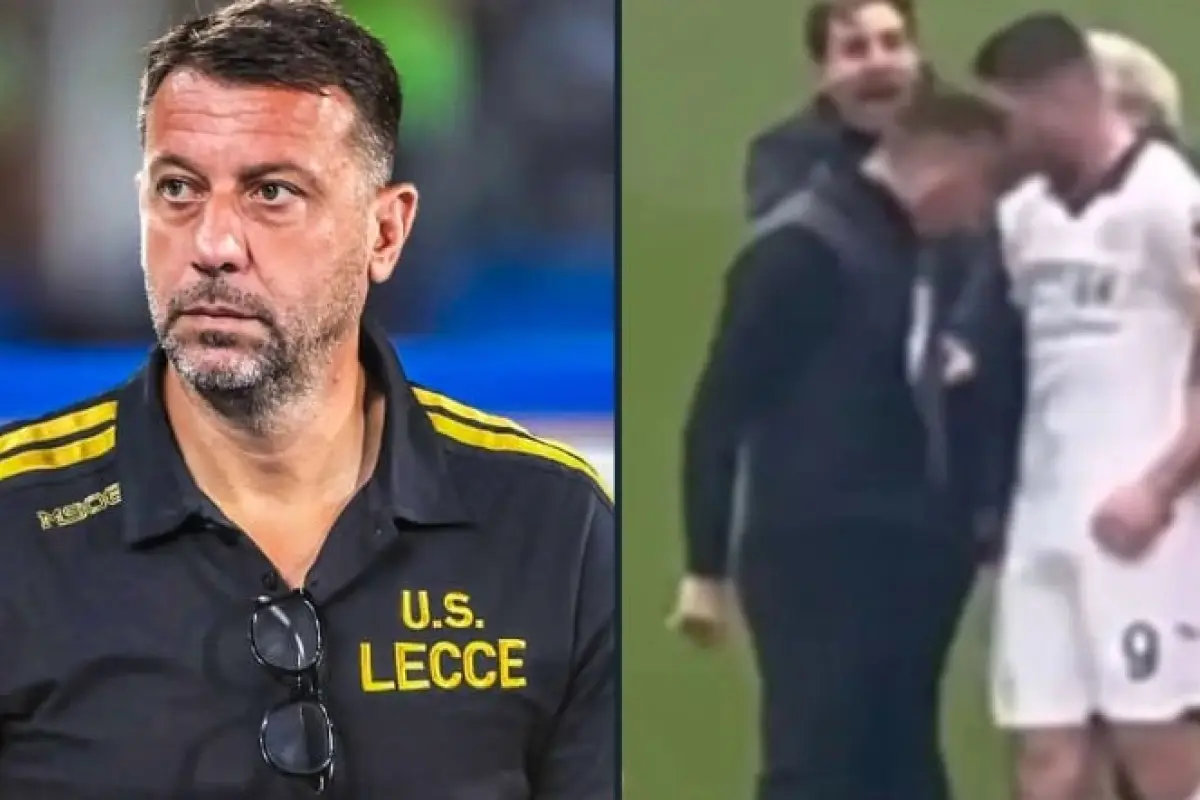 El Club Lecce de Italia ha tomado la decisión de destituir a su técnico, Roberto D'Aversa, tras agredir a un jugador rival del Hellas Verona., 