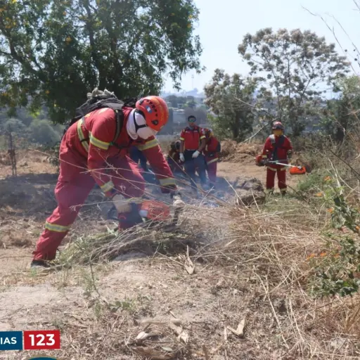 combate de incendios forestales bomberos municipales ,