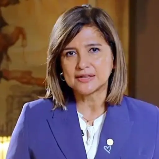 Vicepresidenta Karin Herrera ,