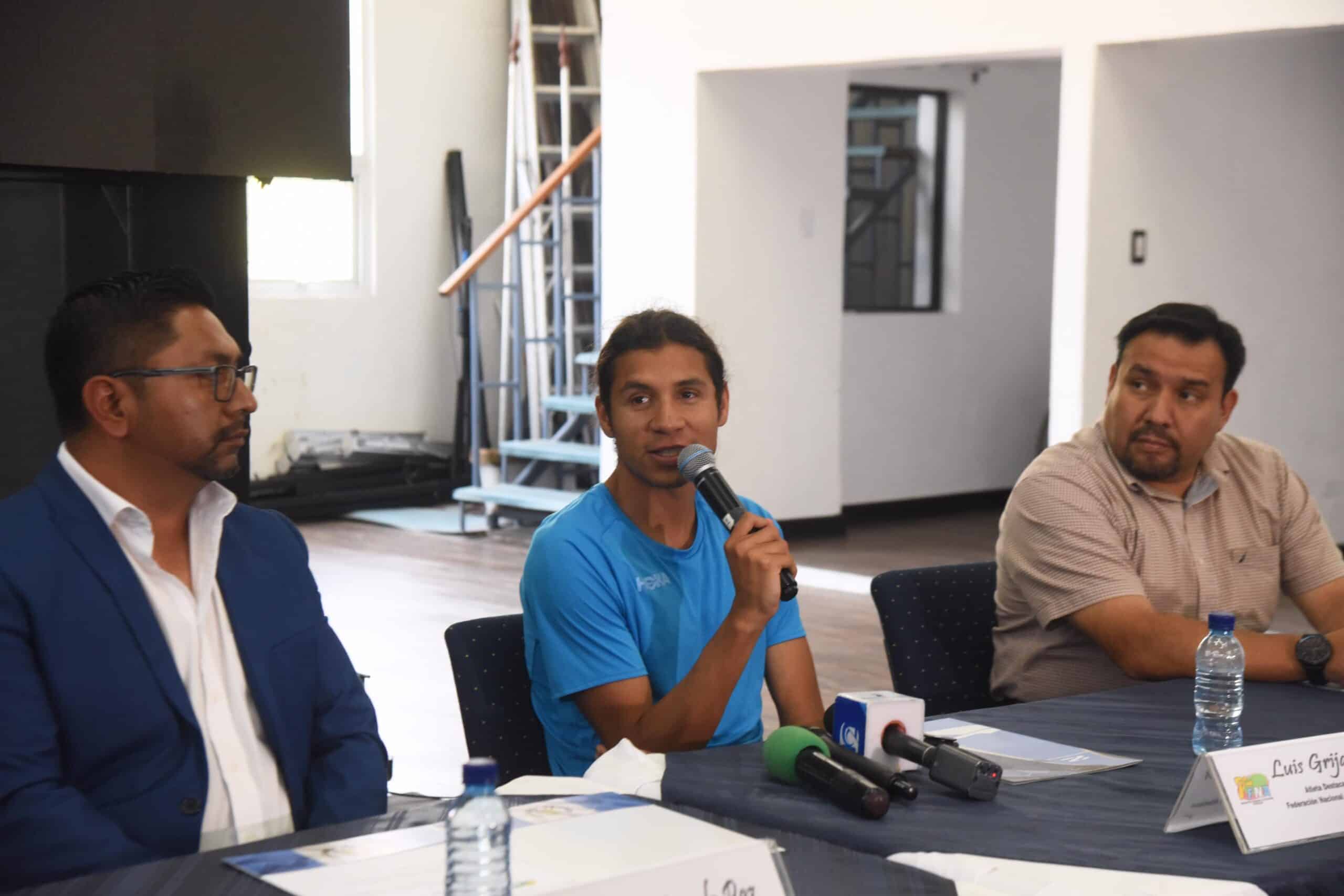 Conferencia de prensa del atleta olímpico Luis Grijalva | 