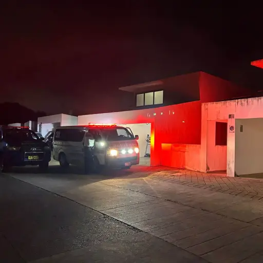 El asesinato ocurrió en una vivienda de la carretera a El Salvador. Foto: Bomberos Voluntarios.