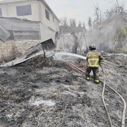 El incendio más reciente fue apagado en el km. 16 de ruta al Atlántico ,
