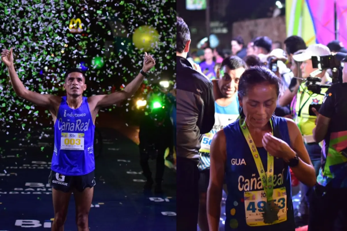 Mario Pacay y Sandra Raxón ganan la 10K de la Municipalidad de Guatemala, 