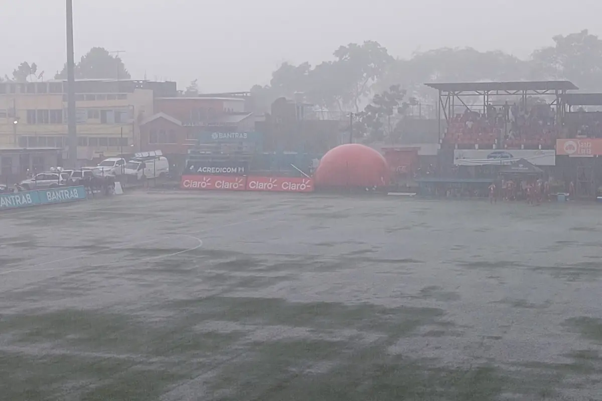 Suspendido el Malacateco vs. Zacapa por fuerte lluvia, 