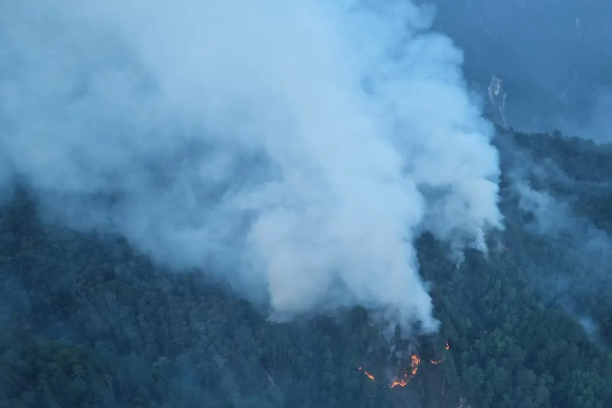 incendio en la Sierra de las Minas, 