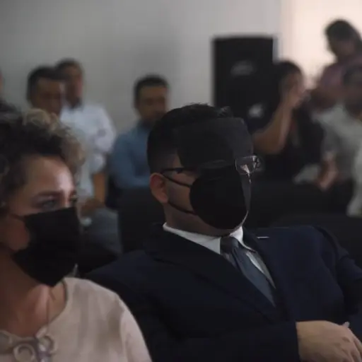 Familiares de Manuel Baldizón asisten a audiencia en Juzgado de Extinción de Dominio. Foto: Omar Solís/EU