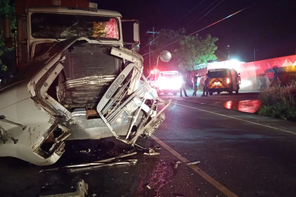 En el kilómetro 115.5 de la ruta al Atlántico ocurrió un accidente vial, sin que se reportaran heridos. 