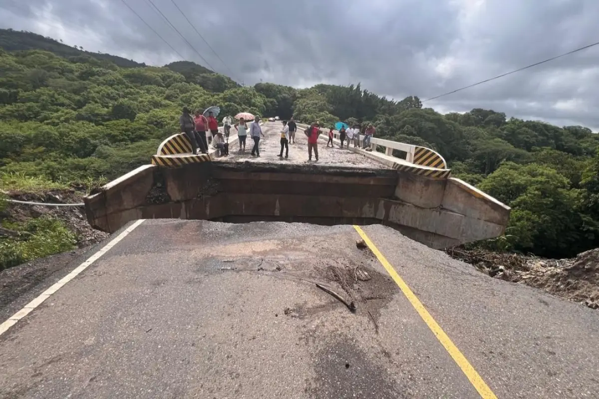 Una de las estructuras dañadas es la del puente El Colorado, Jutiapa. Foto: CIV.