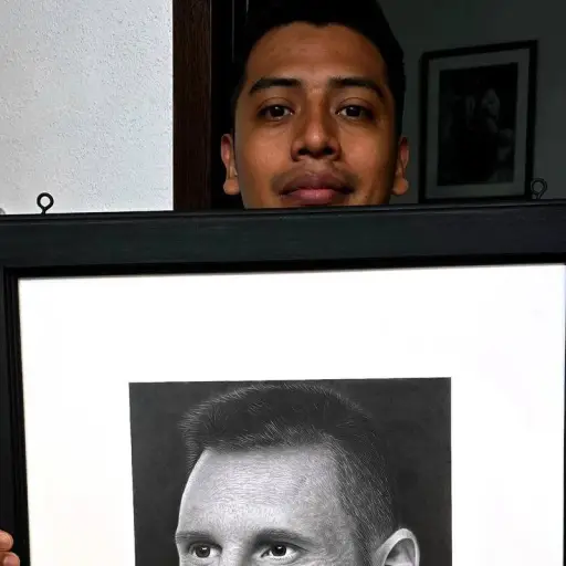 Rudy Niz Messi retrato ,