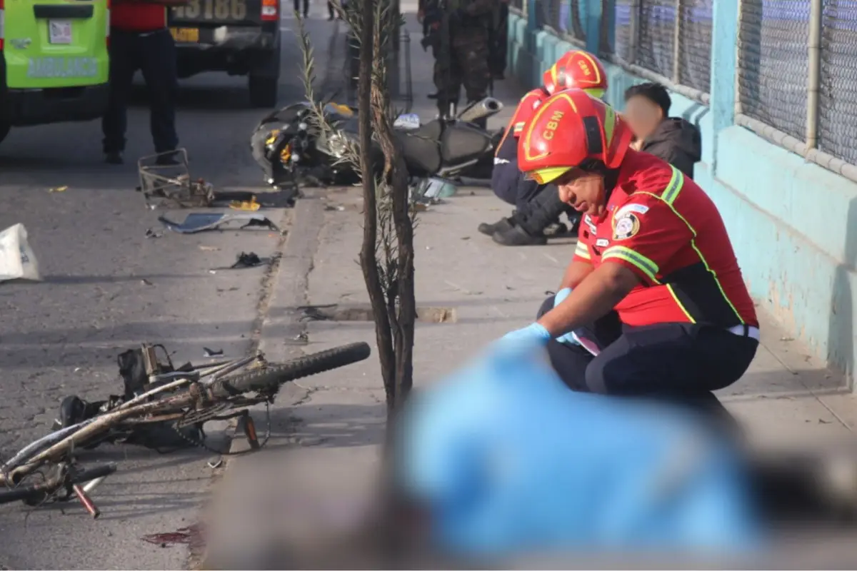 Bomberos Municipales atendieron dos accidentes mortales en zona 5 esta madrugada. 