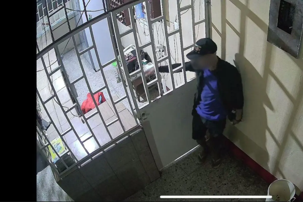 La captura se logró gracias a que el rostro del presunto implicado quedó grabado en un video. Foto PNC.