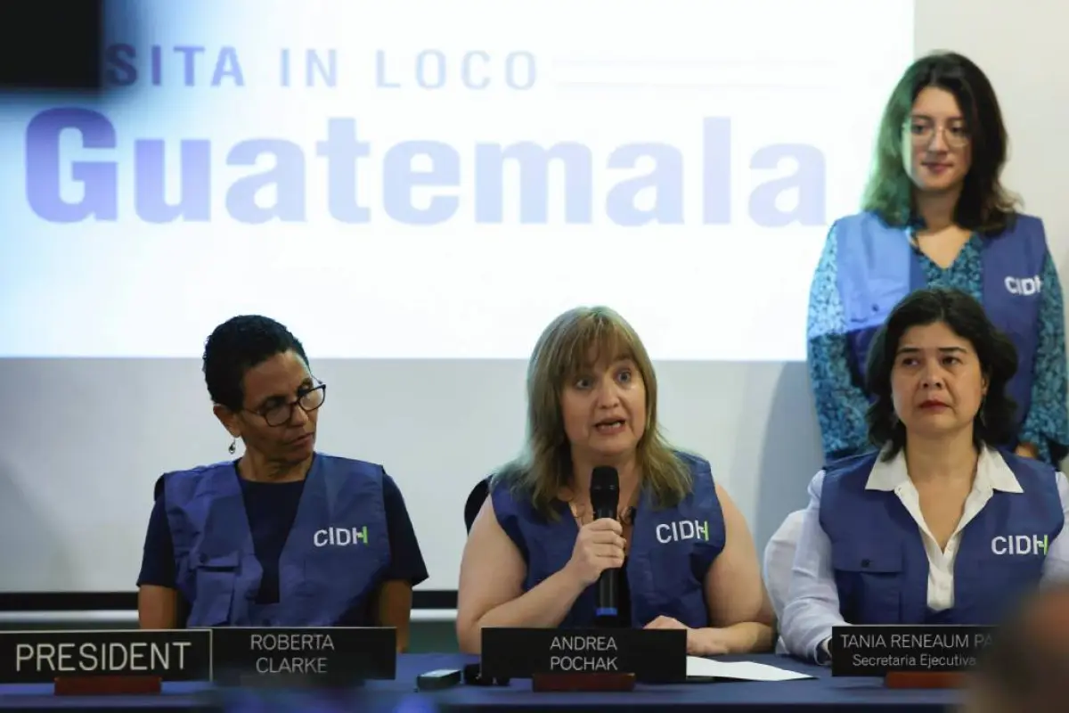 La relatora para Guatemala de la CIDH, Andrea Pochak, explicó que se observará la situación de la democracia e independencia judicial. Foto: EFE