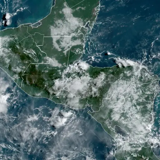 Imagen satelital para este sábado 17 de agosto de 2024. 