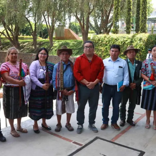Los Pueblos Indígenas ofrecieron una conferencia de prensa durante el receso. Foto: Alex Meoño.