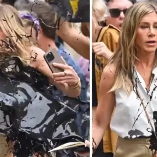 desconocido-llena-de-pintura-negra-a-jennifer-aniston ,