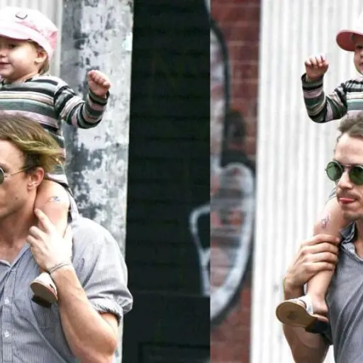 Heath Ledger y Matilda ,