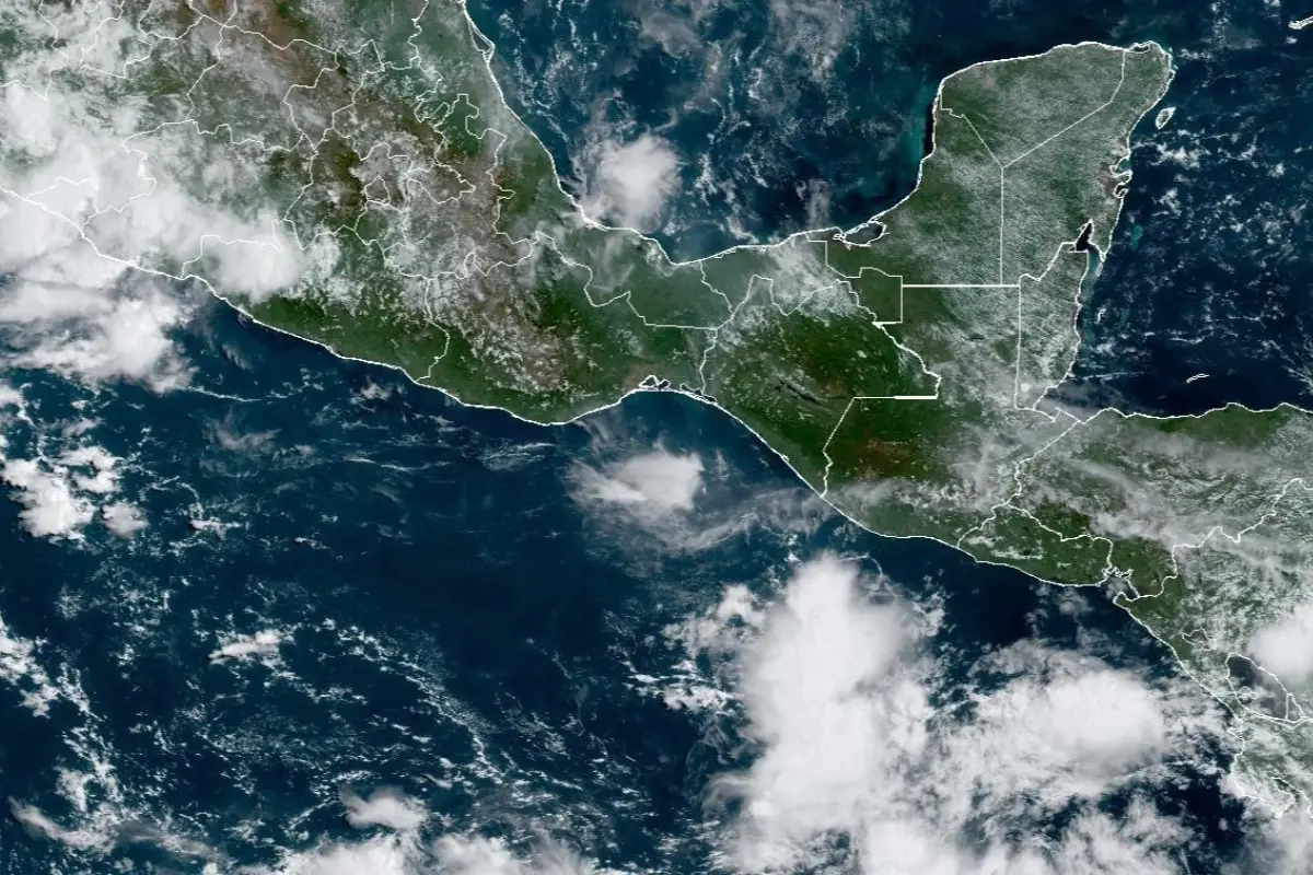 El mapa satelital muestra posibles nublados sobre el territorio nacional. 