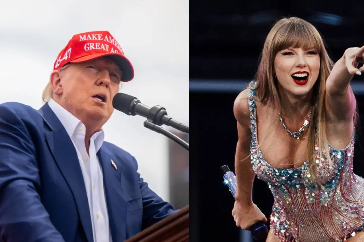 Foto: redes sociales Donald Trump y Taylor Swift