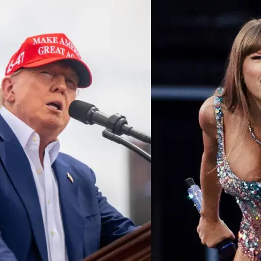Foto: redes sociales Donald Trump y Taylor Swift