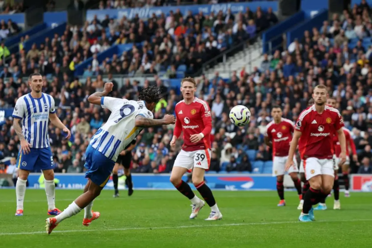 Un gol de último minuto de Joao Pedro, le dio el triunfo al Brighton ante el Manchester United dirigido por Erik Ten Hag.,
