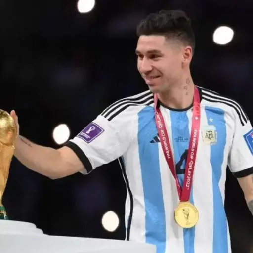 Gonzalo Montiel, campeón del mundo con Argentina en 2022 - EFE