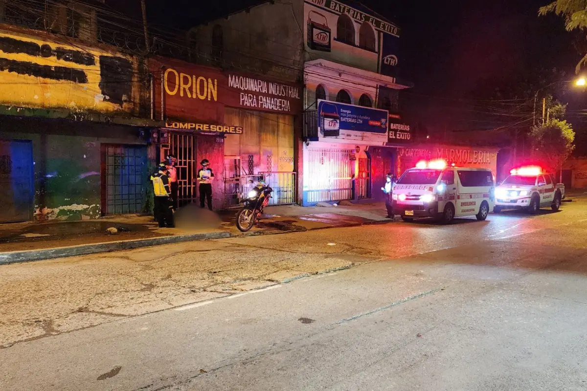 El ataque armado de la zona 3 capitalina ocurrió a eso de las 4:00 horas. Foto: Bomberos Voluntarios.