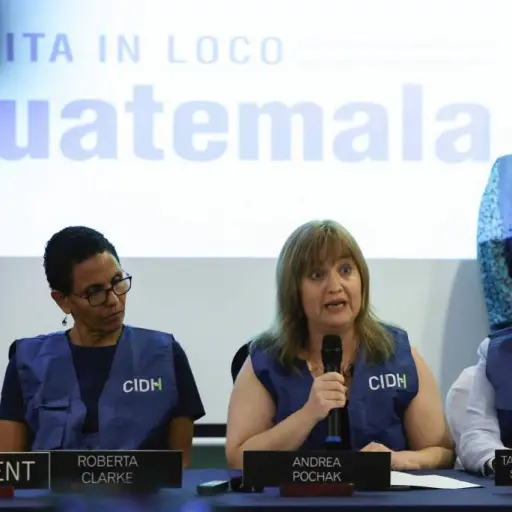 Una mision de la CIDH hizo una visita a Guatemala en julio de 2024. ,archivo EU