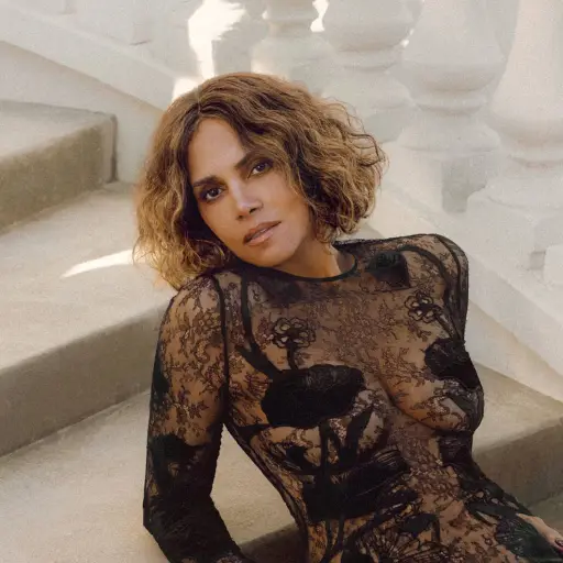 Halle Berry vestido transparente ,