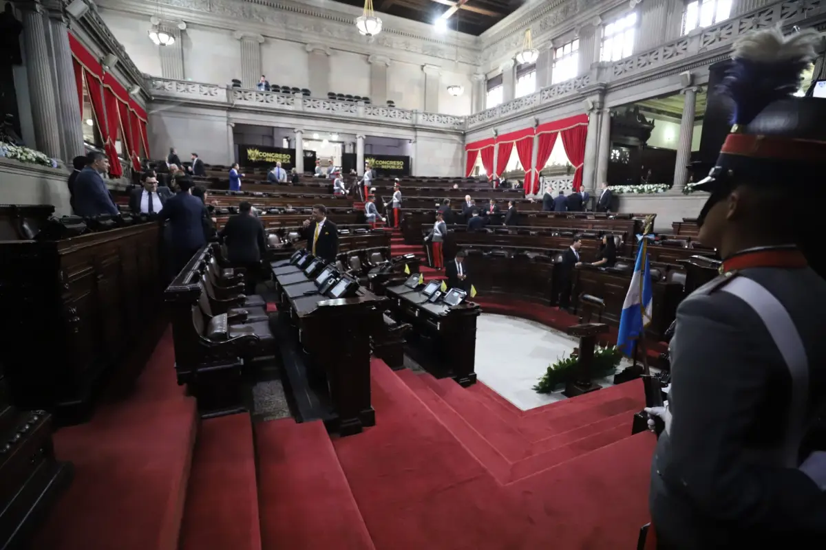 La fata de quorum en el Legislativo también impidió realizar el protocolo. Foto: Congreso.