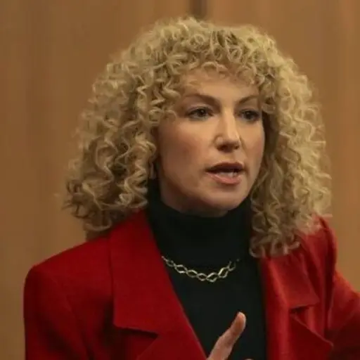 Ari Graynor interpretando a Leslie Abramson 