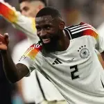Antonio Rüdiger celebra un gol con la selección alemana - EFE