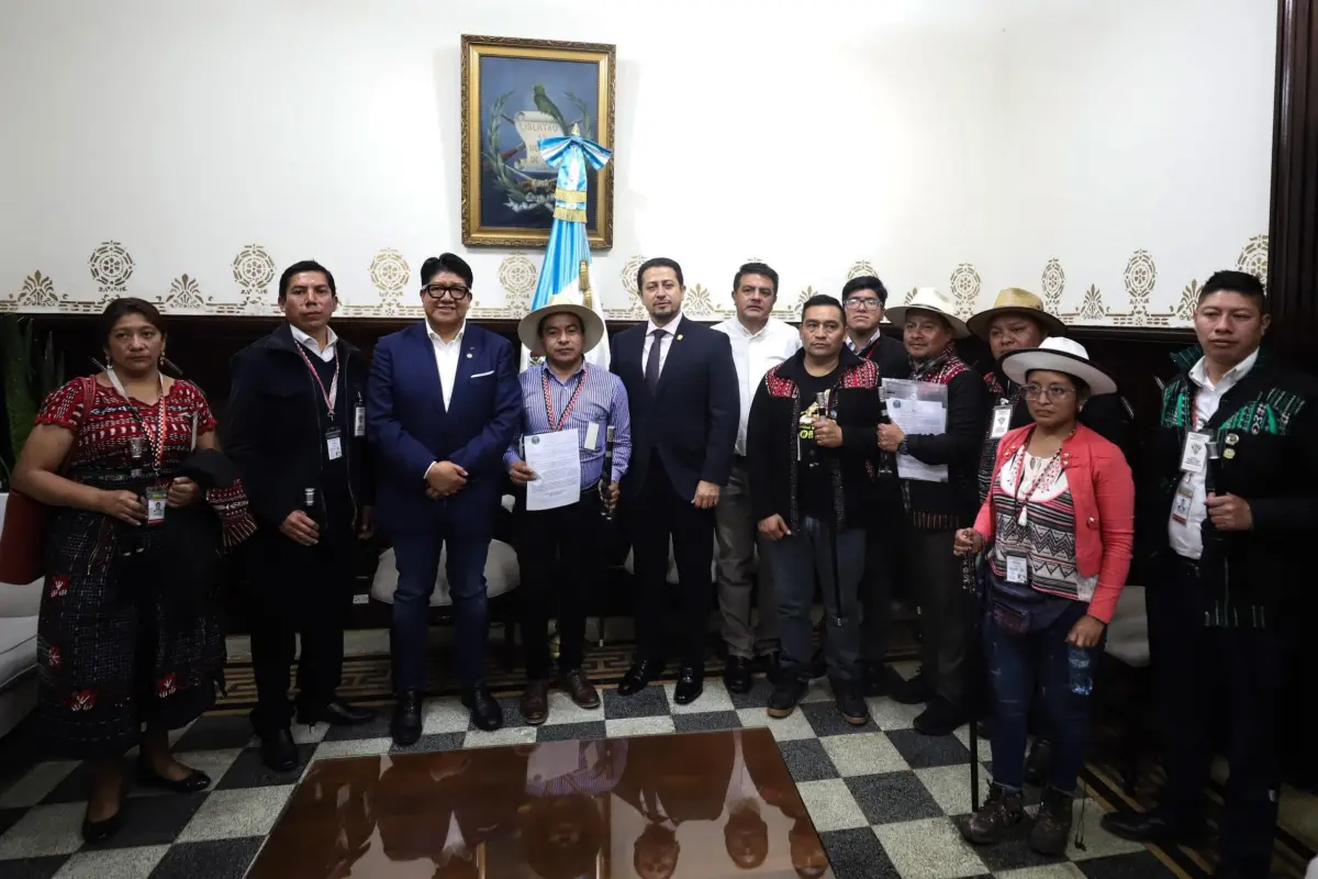 Los integrantes de la directiva de los 48 Cantones visitaron el Congreso el pasado 14 de agosto de 2024. Foto: Congreso.