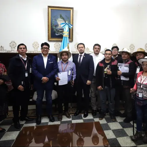 Los integrantes de la directiva de los 48 Cantones visitaron el Congreso el pasado 14 de agosto de 2024. Foto: Congreso.