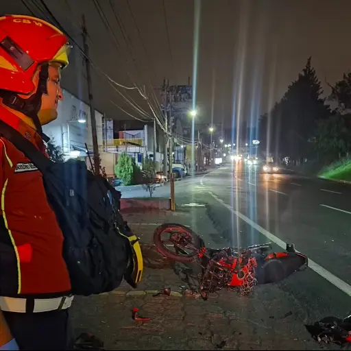 Bomberos Municipales compartieron imágenes que mostraron la gravedad del accidente de tránsito. 
