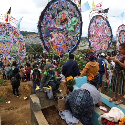 Los festivales de Barriletes Gigantes se desarrollan en Santiago y Sumpango, Sacatepçequez. ,Archivo.