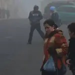 Las autoridades recomendaron abrigarse adecuadamente.  ,Archivo.