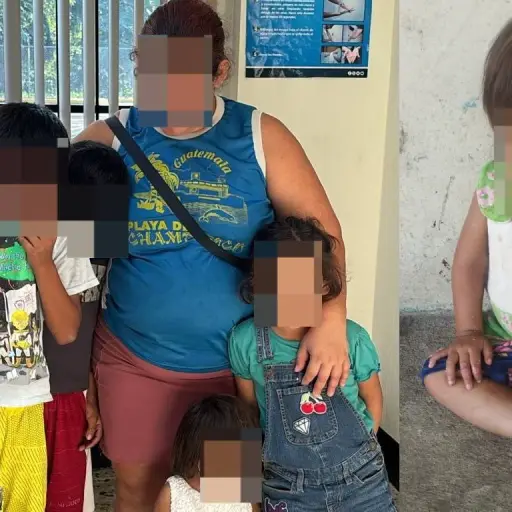 PGN rescata a tres hermanos ,