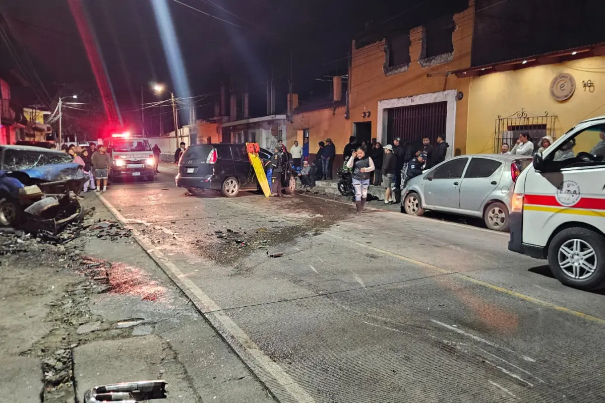 Accidente en Jocotenango. Foto: Bomberos Voluntarios