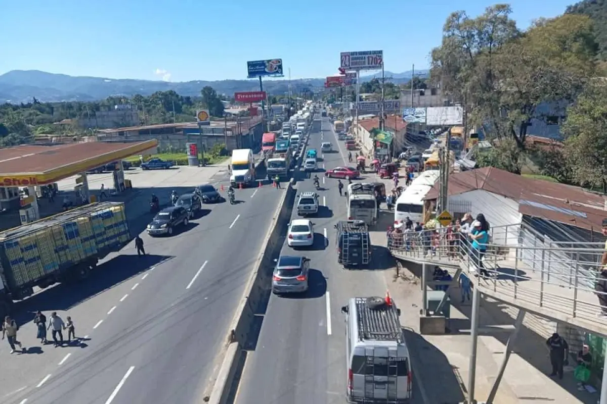 bloqueo transportistas el tejar, 