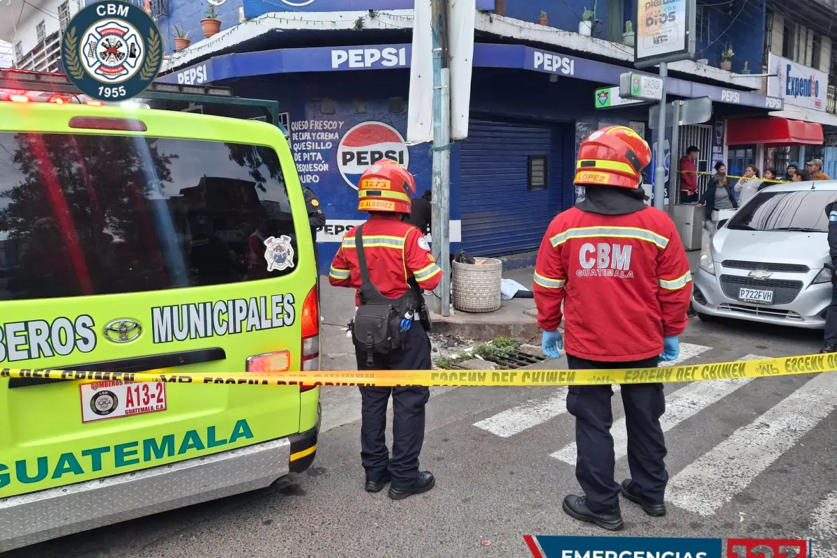 Ataque armado en zona 7. Foto: Bomberos Municipales