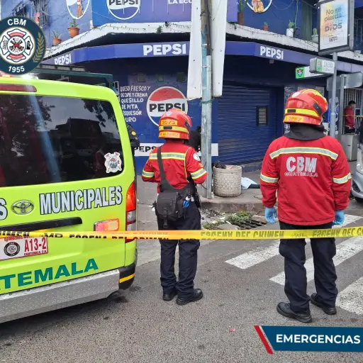 Ataque armado en zona 7. Foto: Bomberos Municipales