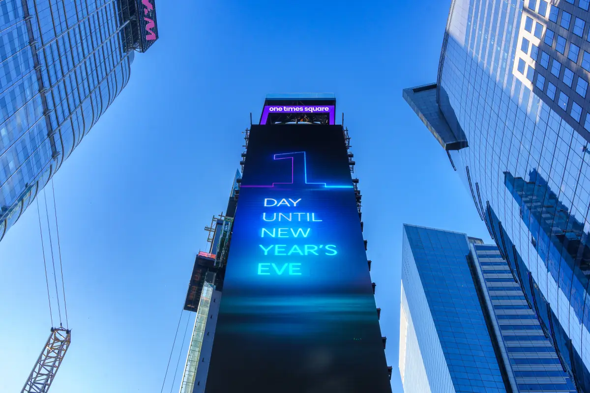 Fotografía cedida por la alcaldía de Nueva York durante de un aviso durante el anuncio del plan de seguridad en la víspera de Año Nuevo este lunes, en Nueva York (EE.UU.)., Foto EFE