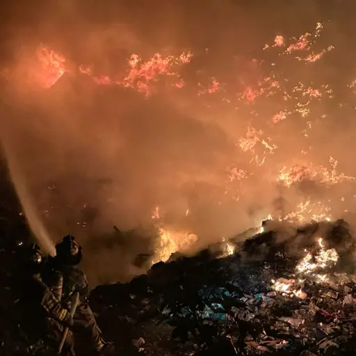 Uno de los incendios ocurrió en la zona 7 capitalina. ,Bomberos Voluntarios