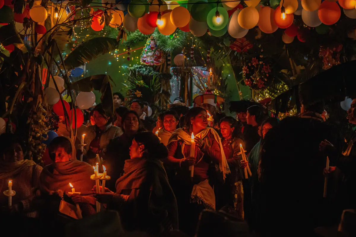 Indígenas celebran Navidad en el sur de México con un culto a la agricultura y naturaleza., Foto EFE