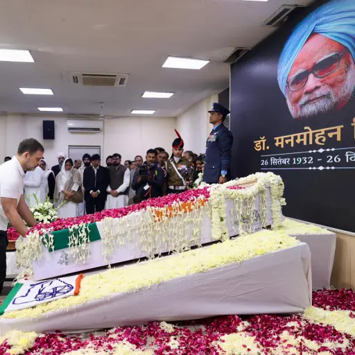 Ceremonia fúnebre del exprimer Ministro, Manmohan Singh. ,EFE